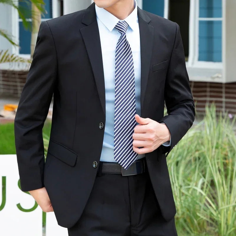 Costume homme élégant - Blazer + pantalon - Du S au 8XL - Business ou mariage