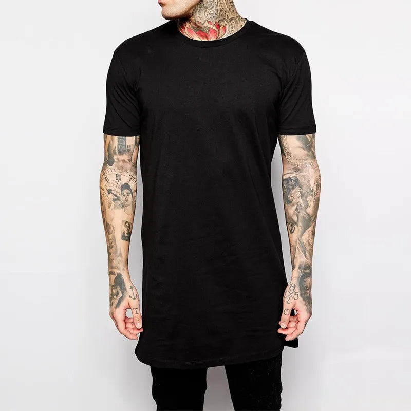 T-shirt Long Oversize-Noire Streetwear