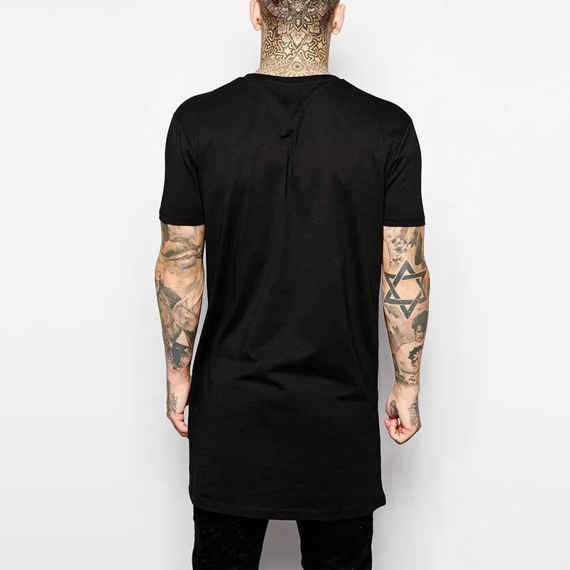 T-shirt Long Oversize-Noire Streetwear