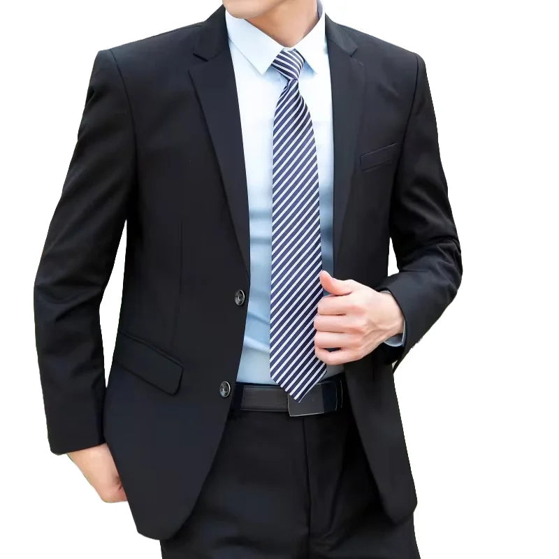 Costume homme élégant - Blazer + pantalon - Du S au 8XL - Business ou mariage