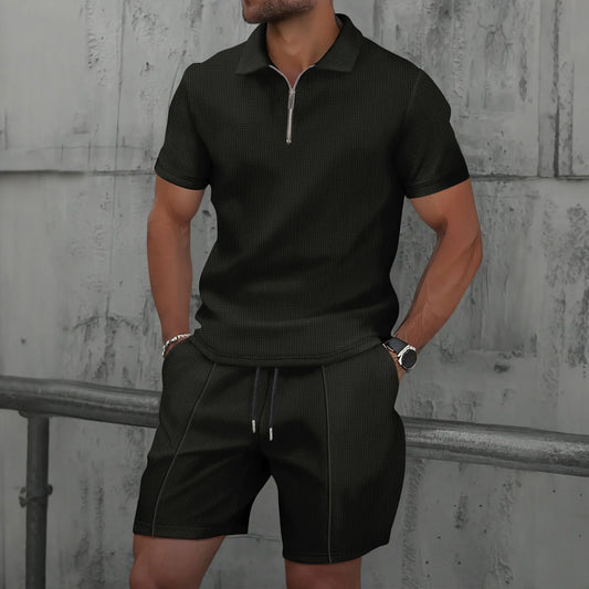Tenue été homme - Chemise + short assortis - Style décontracté